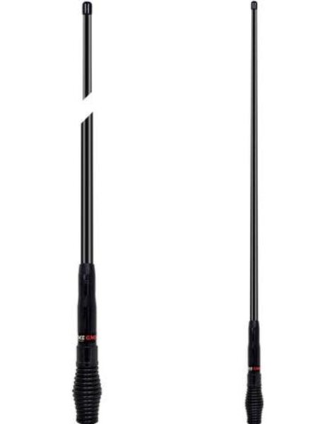 GME 595mm Medium Duty Fibreglass Radome Antenna, AS002 Spring (2.1dBi Gain) - Black