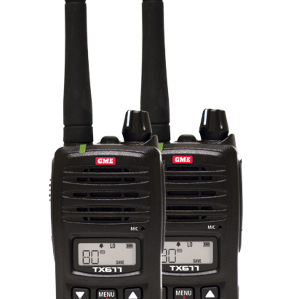 GME 2 Watt UHF CB Handheld - Twin Pack