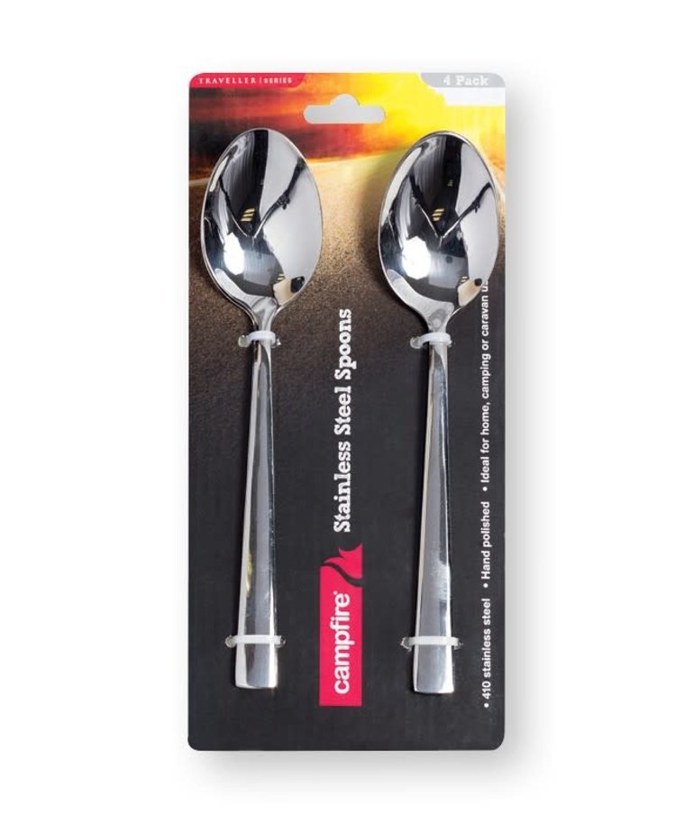 STAINLESS STEEL SPOONS 4PK The 4wd Zone