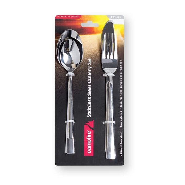 ONE PERSON S/S CUTLERY SET 4PK