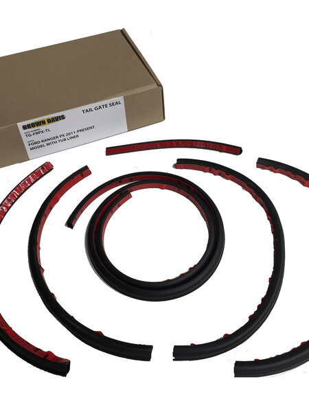 Brown Davis Tail Gate Dust Seal - suit FORD RANGER - PX 2011-PRESENT - MODELS WITH NO TUB LINER