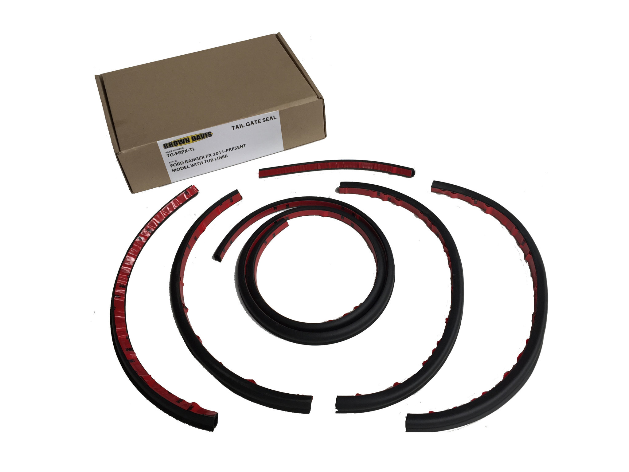 Brown Davis Tailgate Dust Seal Kit Suit HOLDEN COLORADO/ISUZU DMAX 2012+ The 4wd Zone