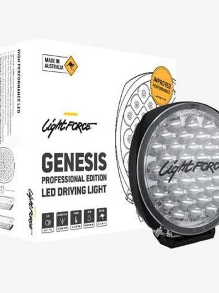 Lightforce Genesis 210mm LED Driving Light - Pair w/harness