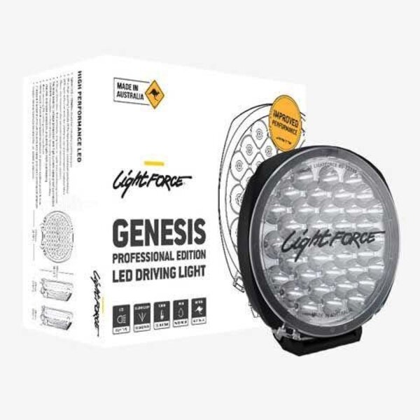 Lightforce Genesis 210mm LED Driving Light - Pair w/harness