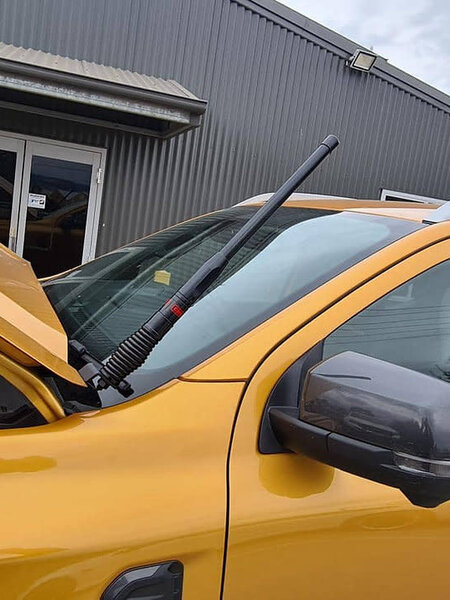 GMF 4x4 Bonnet Mount Antenna Bracket - Suit Next Gen/RA Ranger, Raptor & Everest - Passenger Side