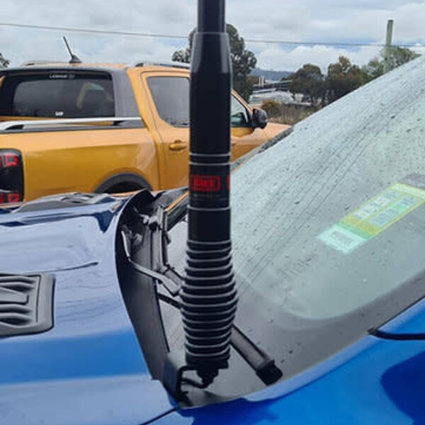 GMF 4x4 Bonnet Mount Antenna Bracket - Suit Next Gen/RA Ranger, Raptor & Everest - Passenger Side
