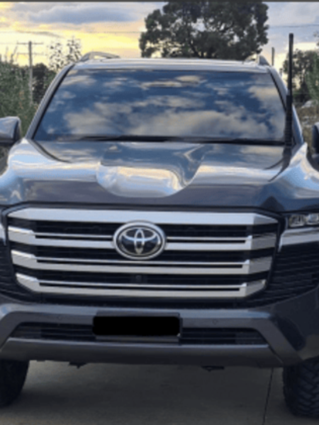 GMF 4x4 Bonnet Mount Antenna Bracket - Suit 300 SERIES - Pass Side