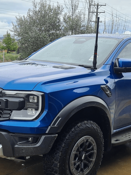 GMF 4x4 Bonnet Mount Antenna Bracket - Suit Next Gen/RA Ranger, Raptor & Everest - Driver Side