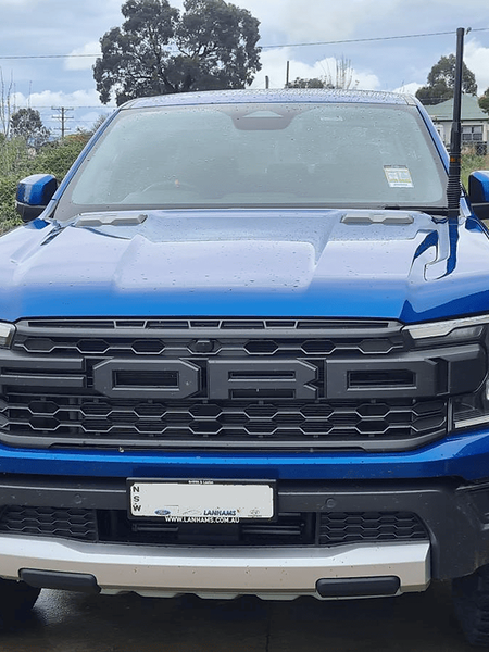 GMF 4x4 Bonnet Mount Antenna Bracket - Suit Next Gen/RA Ranger, Raptor & Everest - Driver Side