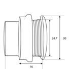 Lightforce - RJ45 Universal Round Pass-Through Connector