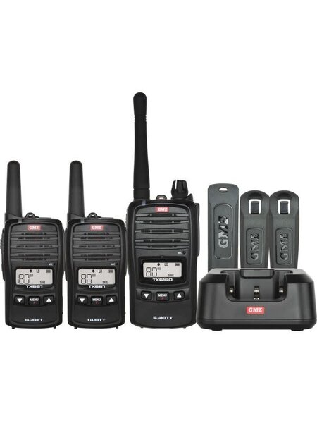 GME 5/1 WATT UHF CB RADIO - FAMILY PACK