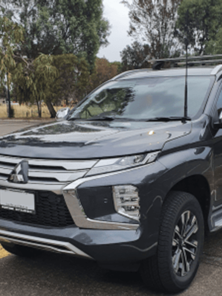 GMF 4x4 Bonnet Mount Antenna Bracket - Suit Mitsubishi QF Pajero Sport 2020+ - Passenger side