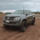 GMF 4x4 Bonnet Mount Antenna Bracket - Suit VW Amarok 2011-2023 - Pass Side