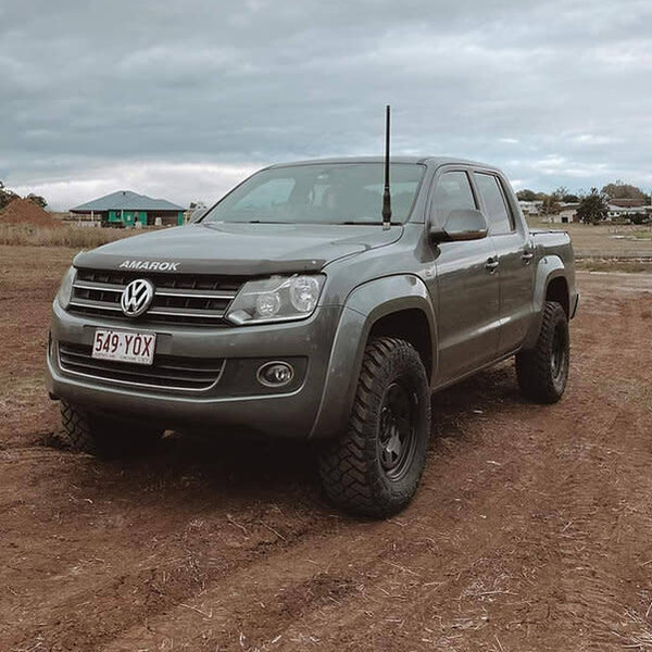 GMF 4x4 Bonnet Mount Antenna Bracket - Suit VW Amarok 2011-2023 - Pass Side