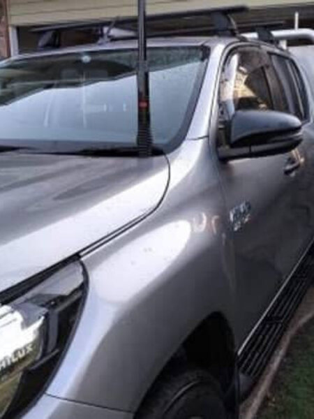 GMF 4x4 Bonnet Mount Antenna Bracket - Suit N80 Hilux 2015+ Passenger Side