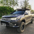 GMF 4x4 Bonnet Mount Antenna Bracket - Suit N80 Hilux 2015+ Passenger Side