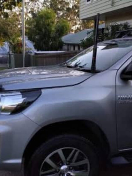 GMF 4x4 Bonnet Mount Antenna Bracket - Suit N80 Hilux 2015+ Passenger Side