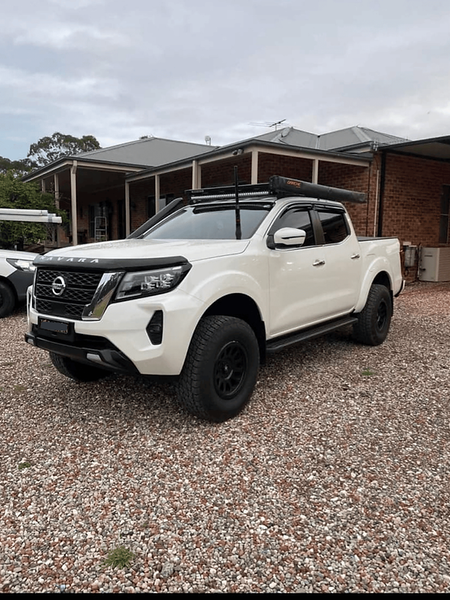 GMF 4x4 Bonnet Mount Antenna Bracket - Suit Nissan Navara D23/NP300 2015+ - Pass Side