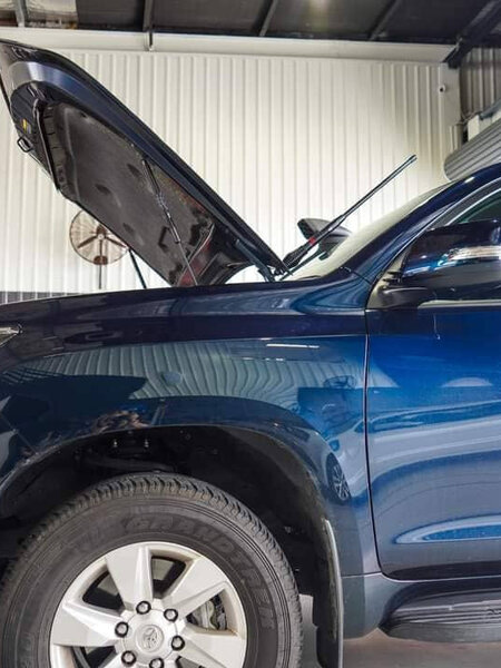 GMF 4x4 Bonnet Mount Antenna Bracket - Suit Toyota Prado 150 2019+ Passenger Side