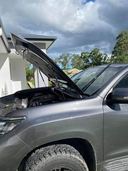 GMF 4x4 Bonnet Mount Antenna Bracket - Suit Toyota Prado 150 2019+ Passenger Side