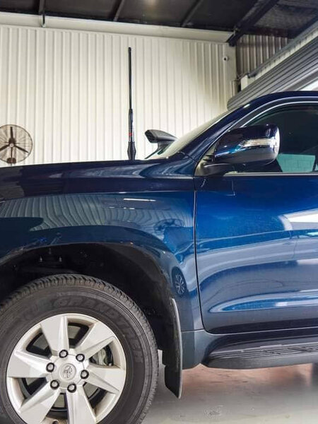 GMF 4x4 Bonnet Mount Antenna Bracket - Suit Toyota Prado 150 2019+ Passenger Side