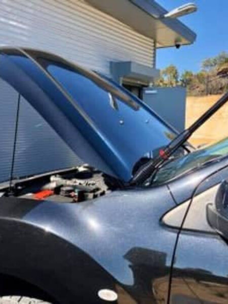 GMF 4x4 Bonnet Mount Antenna Bracket - Suit Mazda BT-50 2011-2020 Passenger Side