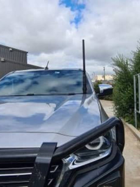 GMF 4x4 Bonnet Mount Antenna Bracket - Suit Mazda BT-50 2020+ - Passenger Side