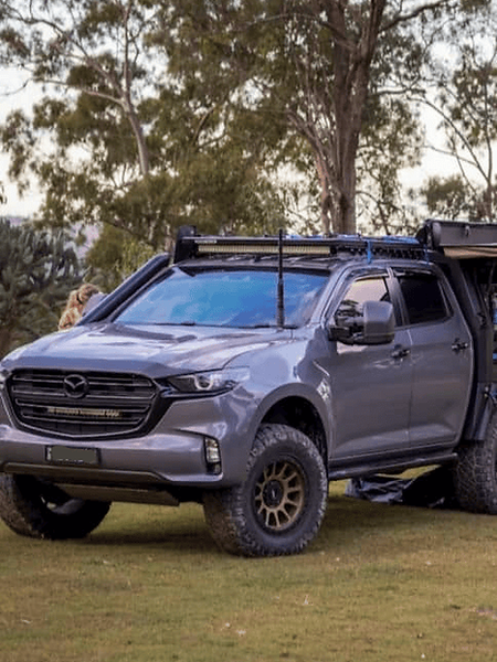 GMF 4x4 Bonnet Mount Antenna Bracket - Suit Mazda BT-50 2020+ - Passenger Side