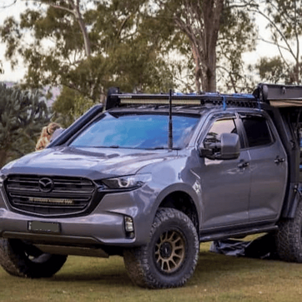 GMF 4x4 Bonnet Mount Antenna Bracket - Suit Mazda BT-50 2020+ - Passenger Side