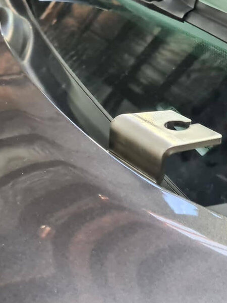 GMF 4x4 Bonnet Mount Antenna Bracket - Suit Dodge Ram 1500 DT 2019+ (PSIDE) - With Factory Wiper Arm