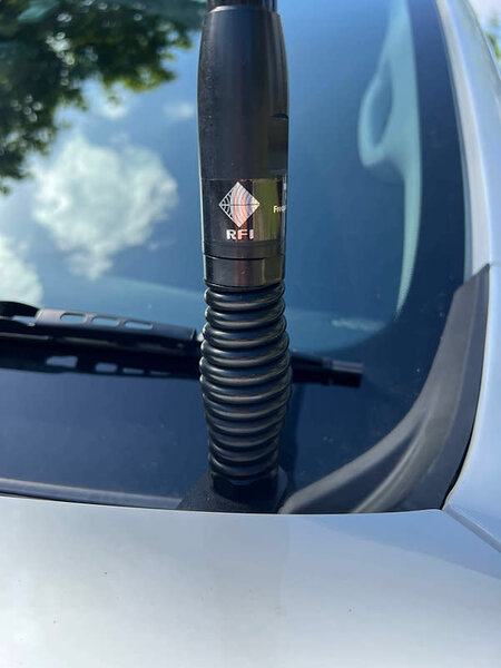 GMF 4x4 Bonnet Mount Antenna Bracket - Suit LDV T60/T60 Max 2017-Current - Passenger Side