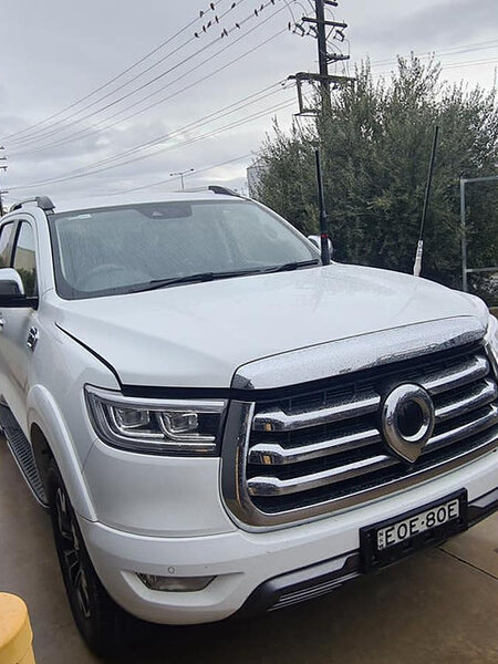 GMF 4x4 Bonnet Mount Antenna Bracket - Suit GWM Cannon 2021-Current - Passenger Side