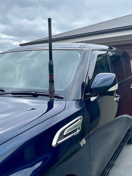 GMF 4x4 Bonnet Mount Antenna Bracket - Suit Nissan Patrol Y62 S5 2020+