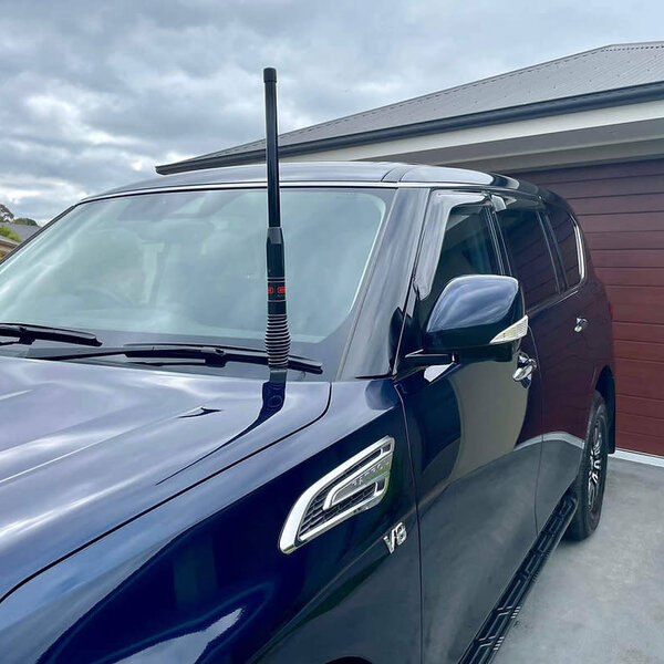 GMF 4x4 Bonnet Mount Antenna Bracket - Suit Nissan Patrol Y62 S5 2020+