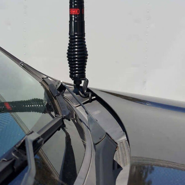 GMF 4x4 Bonnet Mount Antenna Bracket - Suit Mitsubishi MR Triton and QE Pajero Sport Passenger Side