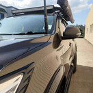 GMF 4x4 Bonnet Mount Antenna Bracket - Suit Mitsubishi MR Triton and QE Pajero Sport Passenger Side