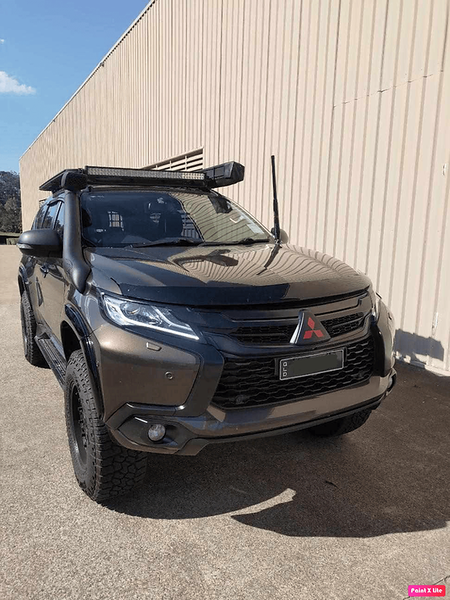 GMF 4x4 Bonnet Mount Antenna Bracket - Suit Mitsubishi MR Triton and QE Pajero Sport Passenger Side