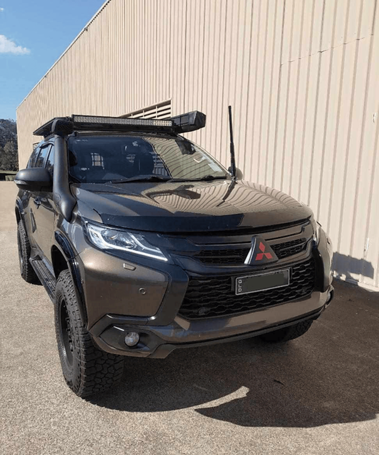 GMF 4x4 GMF 4x4 Bonnet Mount Antenna Bracket - Suit Mitsubishi MR Triton and QE Pajero Sport - Pass Side