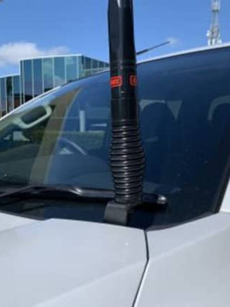 GMF 4x4 Bonnet Mount Antenna Bracket - Suit Mitsubishi MQ Triton