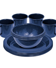 12pc Enamel Dinner Set