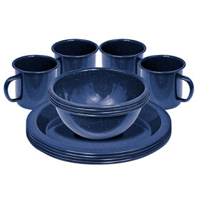 12pc Enamel Dinner Set