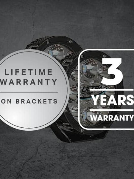 Ultravision Raptor 70 LED 7″ Driving Light (Pair) Inc harness - 5700k