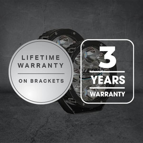 Ultravision Raptor 70 LED 7″ Driving Light (Pair) Inc harness - 5700k
