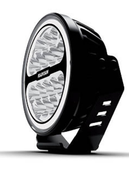 Roadvision - LED Driving Light 7" S7 Stealth Series Spot Beam 10-30V 16 x 3W Osram LEDs 5130lm Halo Ring IP67 TMT 5700K Roadvision