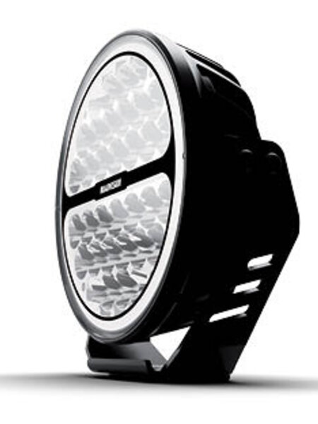 Roadvision - LED Driving Light 9" S9 Stealth Series Spot Beam  10-30v 34 x 3W Osram LEDs 10485lm Halo Ring IP67 TMT 5700K
