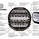 Lazer Lamps Sentinel Elite - Wide Mount LED Driving Light w/out Position Light