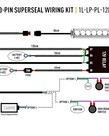 Lazer Lamps SINGLE-LAMP WIRING KIT (3-PIN, SUPERSEAL, 12V)