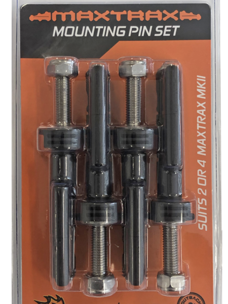 MAXTRAX Lockable Mounting Pin Set - Suits 2 or 4 MKII tracks