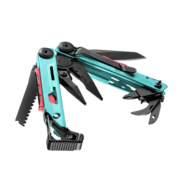 Leatherman Signal Multi-tool Aqua w/Button Sheath