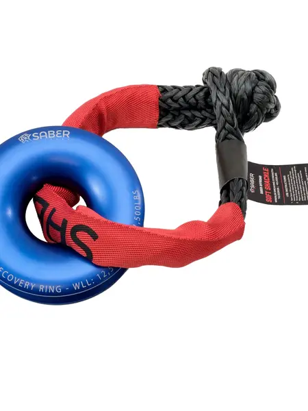 Saber Offroad - Ezy-Glide Recovery Ring New + 18K Sheath Soft Shackle Kit
